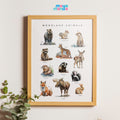 Printable Woodland Animal Poster