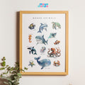 Printable Ocean Animal Poster