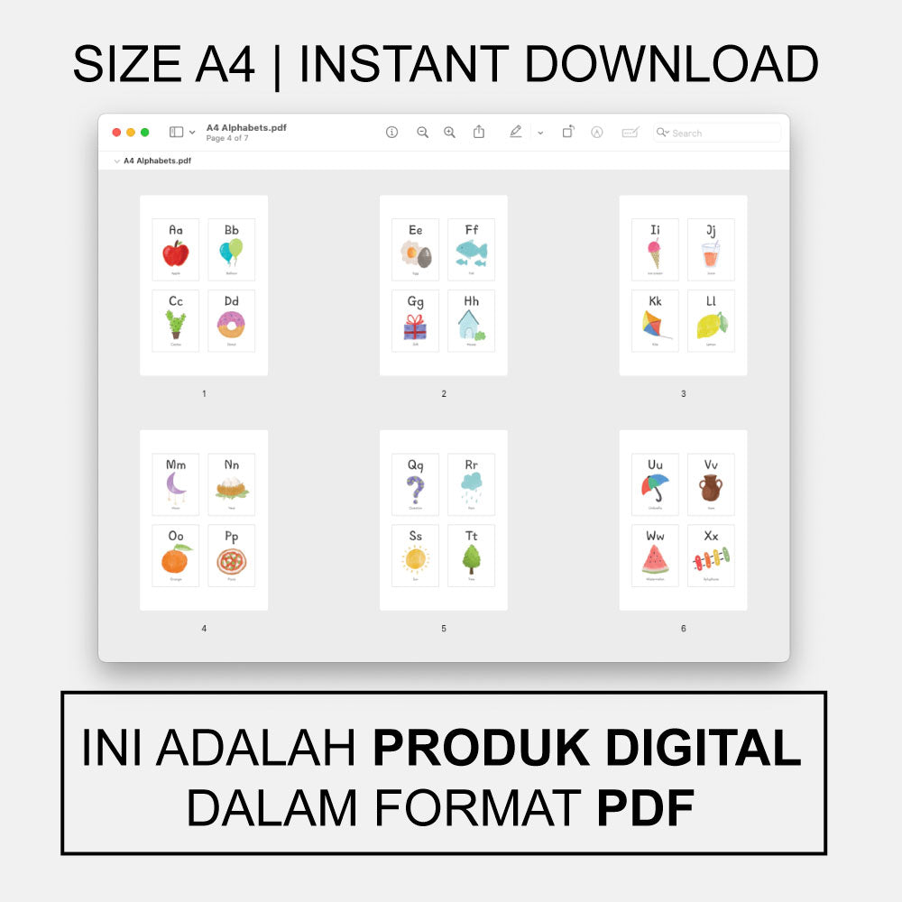 Printable Alphabets Flash Cards