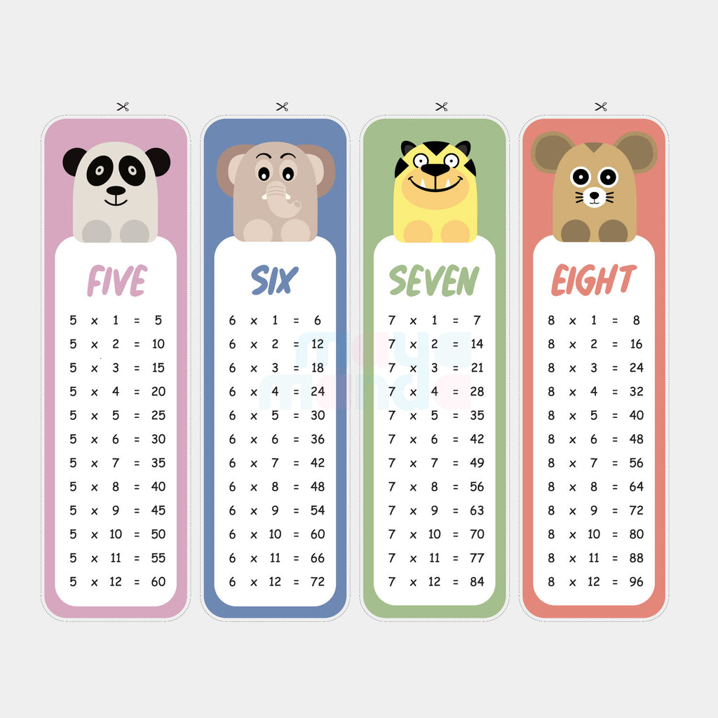 Printable Bookmark Animal