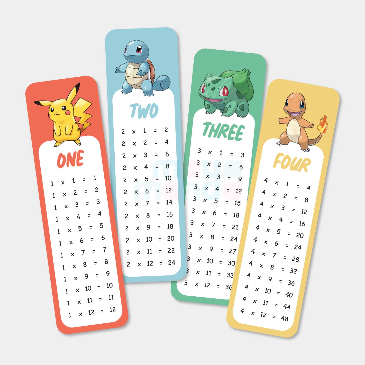 Printable Bookmark Pokemon