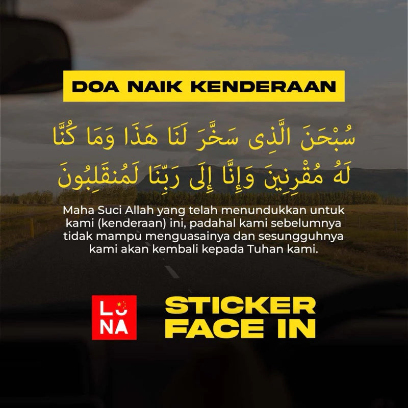 Sticker Doa Naik Kenderaan