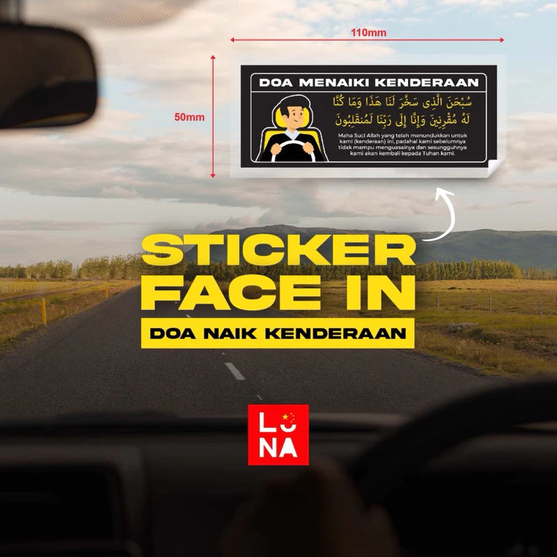 Sticker Doa Naik Kenderaan