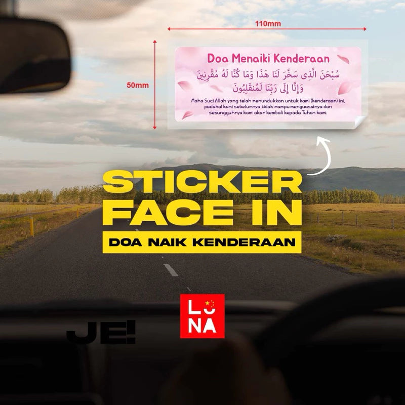 Sticker Doa Naik Kenderaan