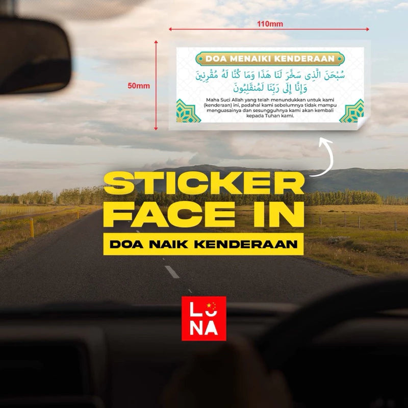 Sticker Doa Naik Kenderaan